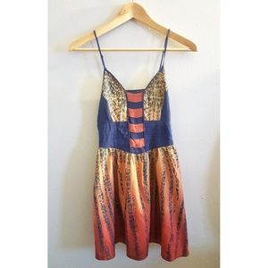 Urban Outfitters Ombre Spaghetti Strap Mini Dress